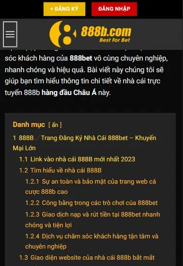 Ấn vào nút đăng ký tại trên cùng của giao diện 888b-5.cc